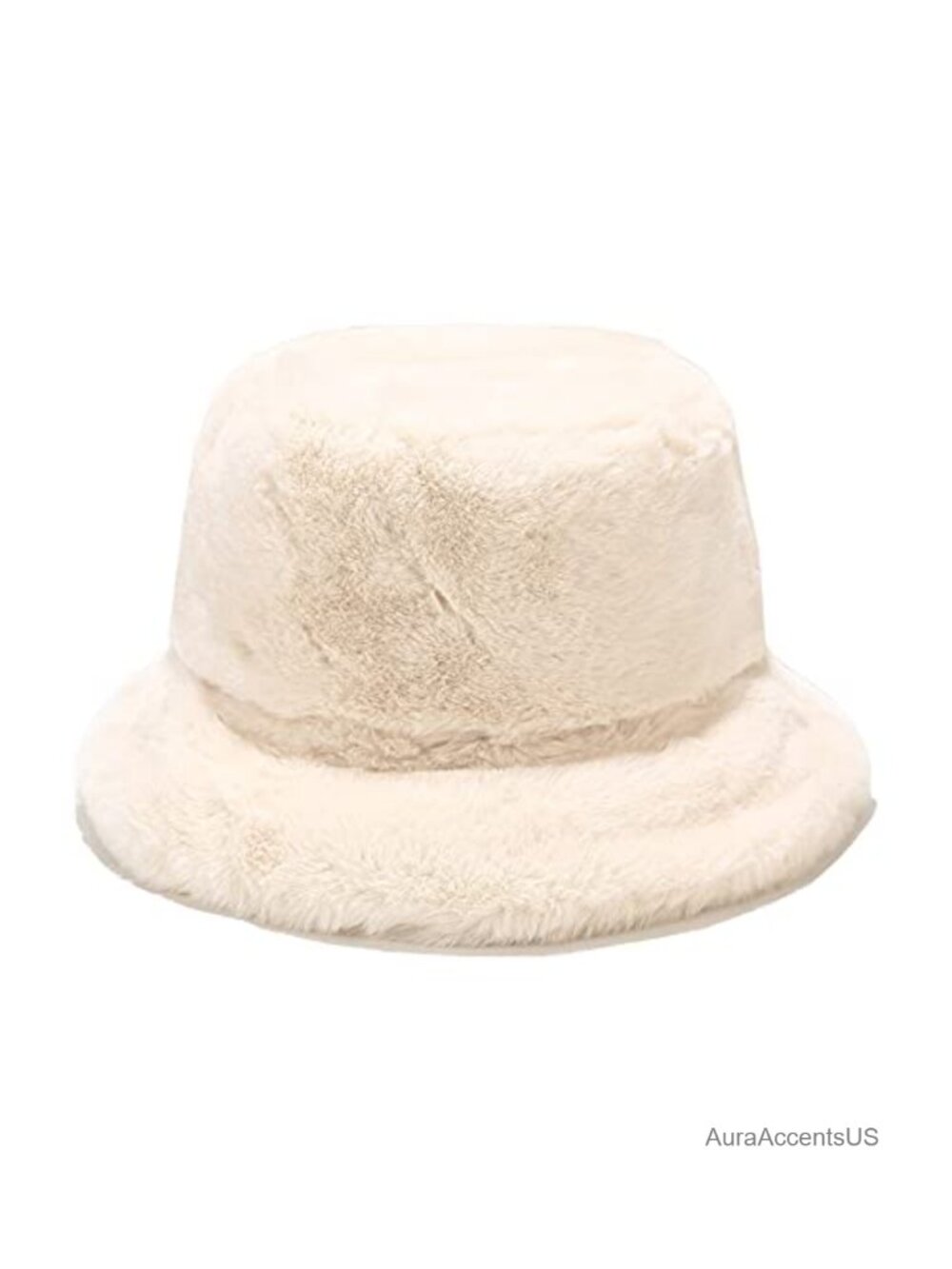 Women's Faux Fur Fuzzy Warm Bucket Hat Winter Autumn One Size